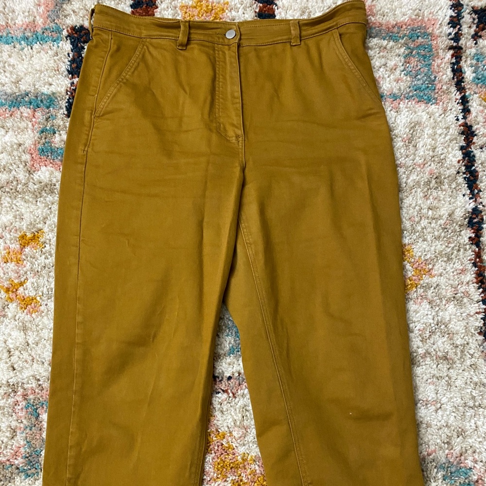 Everlane Straigtleg Crop Golden Brown